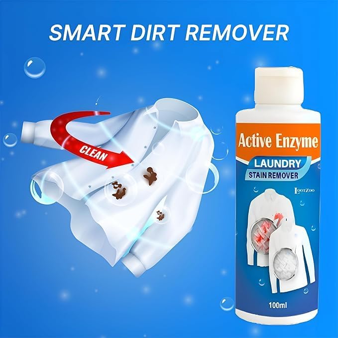 Active Enzyme Laundry Stain Remover - 100ml (Buy 1 Get 1 Free!)