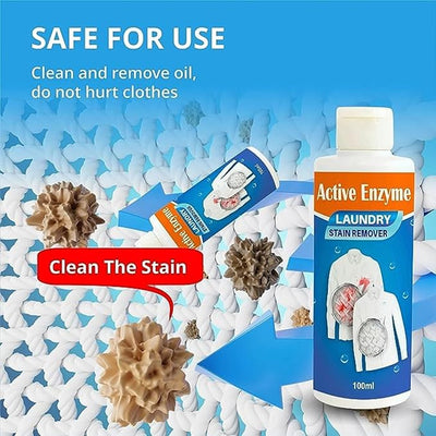 Active Enzyme Laundry Stain Remover - 100ml (Buy 1 Get 1 Free!)