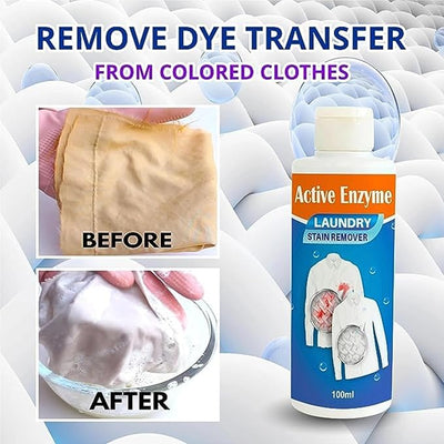 Active Enzyme Laundry Stain Remover - 100ml (Buy 1 Get 1 Free!)